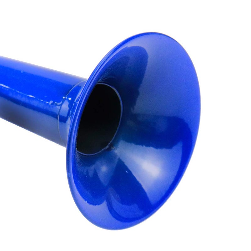 AUTUT Bike Metal Air Horn, Bugle Horn Retro Clown Horn with Squeeze Bulb for Bicycle Golf Cart, Blue - Image 2